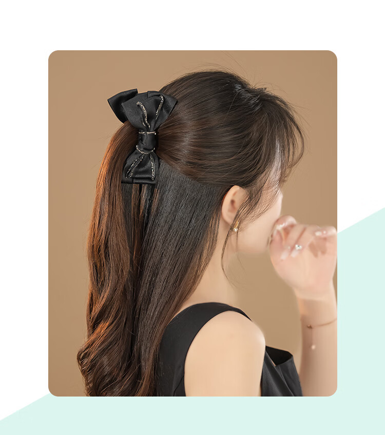 CHIMERA Hair Clip with Butterfly Bow for Low Volume, Back of Head Spring Clip, Ponytail Half-Up Hairstyle Accessory, Hair Barrette, Birthday Gift for Wome 1