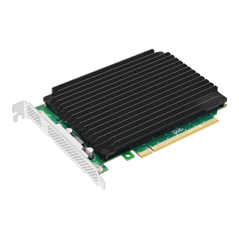EB-LINK PCIe4.0 X16 to M2 Expansion Card, Four M.2 Interfaces, NVMe Adapter Card, SSD Solid State Drive, Four-Bay Full-Speed with Heatsink