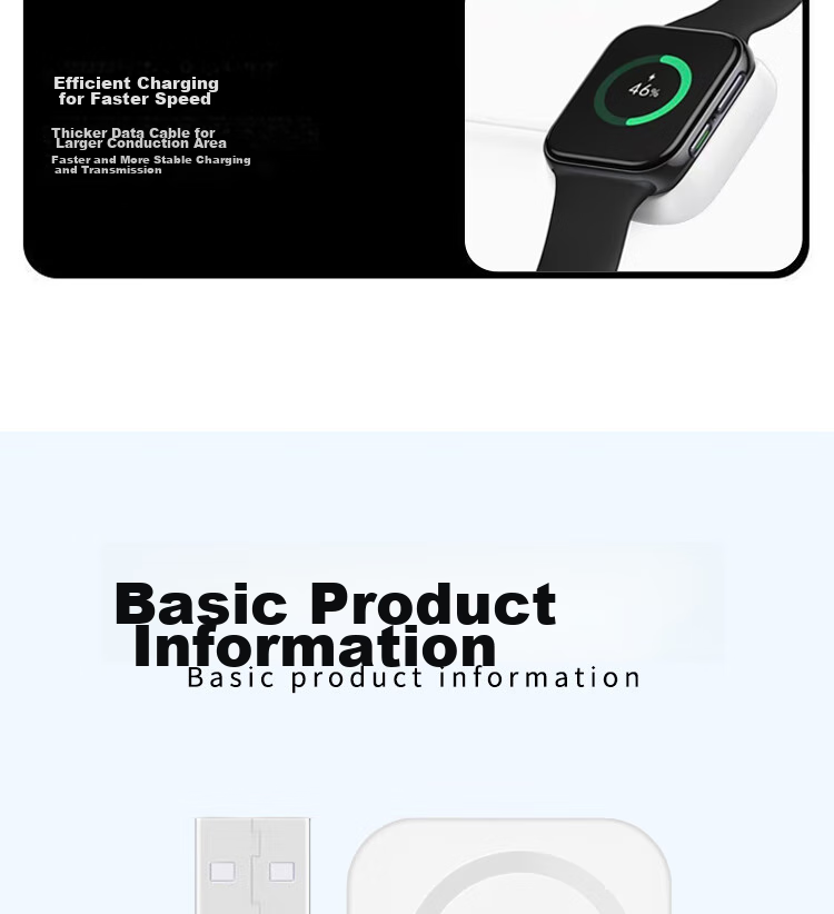 ESCASE Compatible with OPPO Watch Charger, Universal X3/X2/4/4pro/3/3pro/2/1/SE Charging Cable, Magnetic Wireless Fast Charging Dock 12