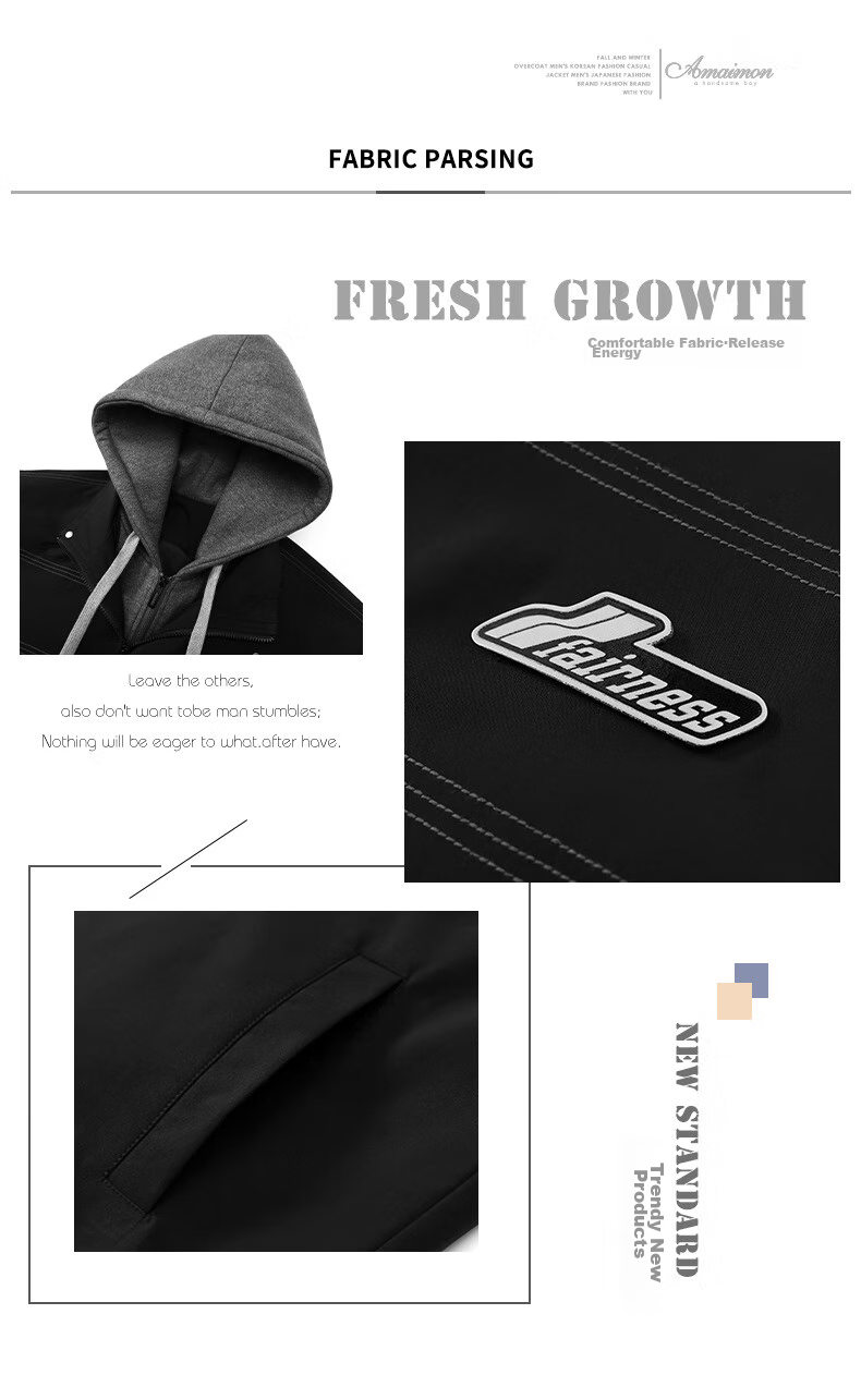 Foss Phil Corduroy Jacket for Men, Autumn And Winter American Casual Retro Loose Versatile Workwear Coat, 2516 Beige 3XL 3