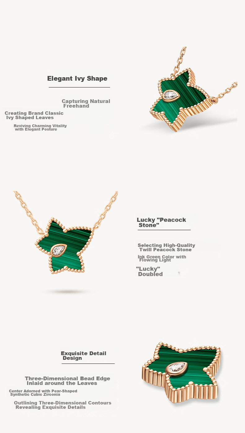 LOLA ROSE Evergreen Ivy Necklace for Women, Holiday Gift, Birthday Present for Girls 5