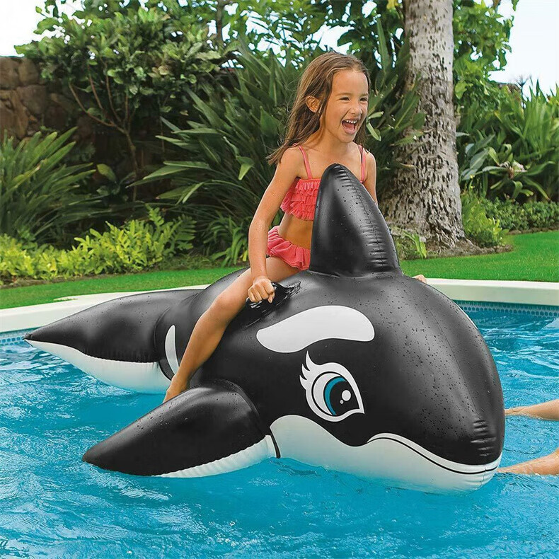INTEX Inflatable Sea Turtle Ride-On, Children's Swimming Inflatable Toy Gift, Thickened Water Float 57524 5