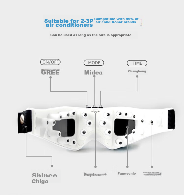 Jiancheng Visual Eye Massager, Magnetic Massage Eye Care Device, Constant Temperature Heat Therapy Sleep Mask HY001, White 6