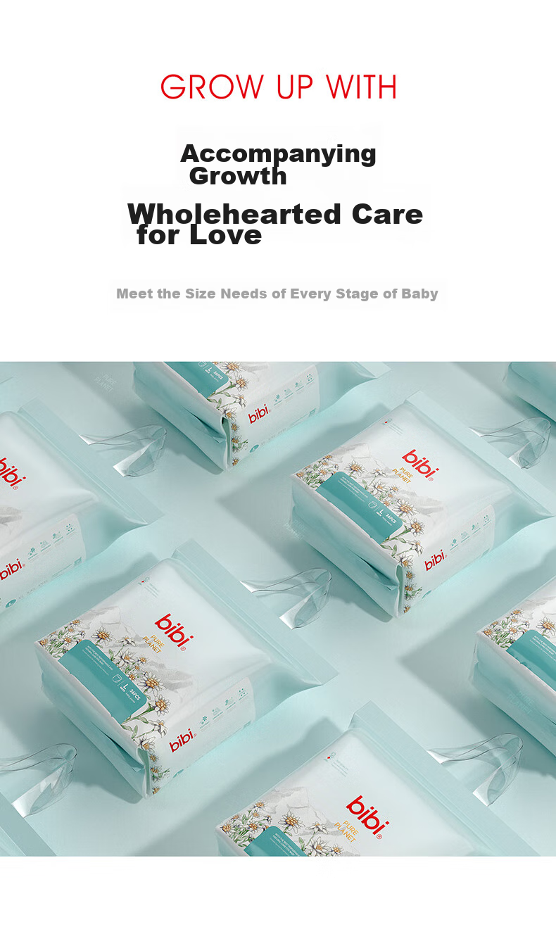 Bibi Pure Planet Baby Diapers XXL32 (15-18kg), Ultra-Soft, Dry And Breathable, Night Use, Sleep-Friendly, Disposable Diapers 13
