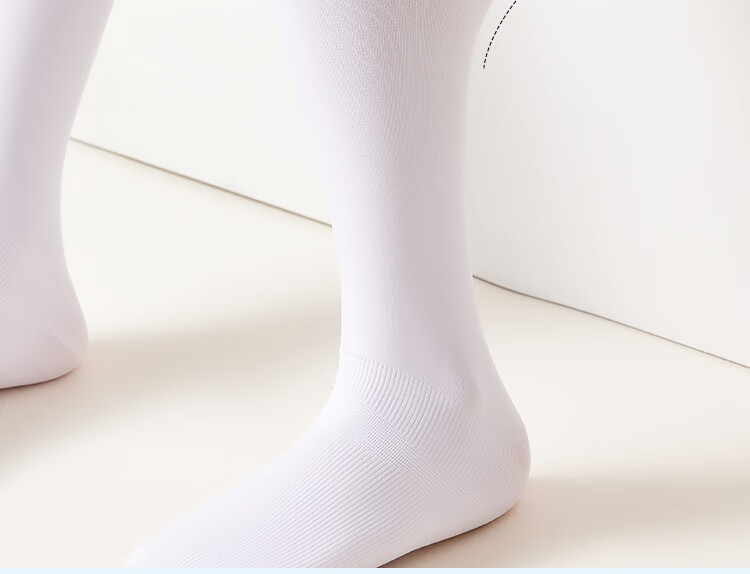 LangSha Children's Socks, Girls' Spring And Summer Leggings, Barefoot Aid, Non-Slip Dance Socks, Pantyhose, 2-Pack, Size L 5