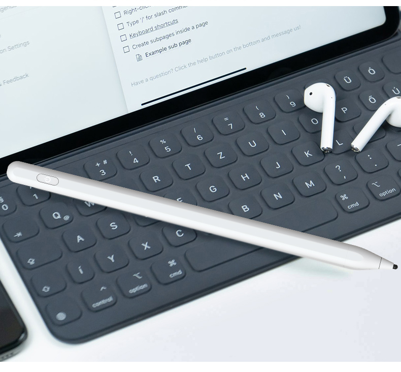 BIAZE Compatible with Apple Pencil for IPad, Suitable for IPad 10/Air6/Mini7/Pro11/12.9, Anti-Mistouch Capacitive Stylus for IPad, PB506 10
