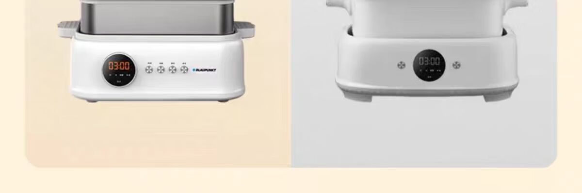 BLAUPUNKT Stainless Steel Electric Steamer, Multifunctional Steaming And Stewing Pot, 10L Double-Layer Steamer, All-In 24H Smart Reservation Cooking Pot, Steamed Bun Electric Stew Pot ZG03B 5