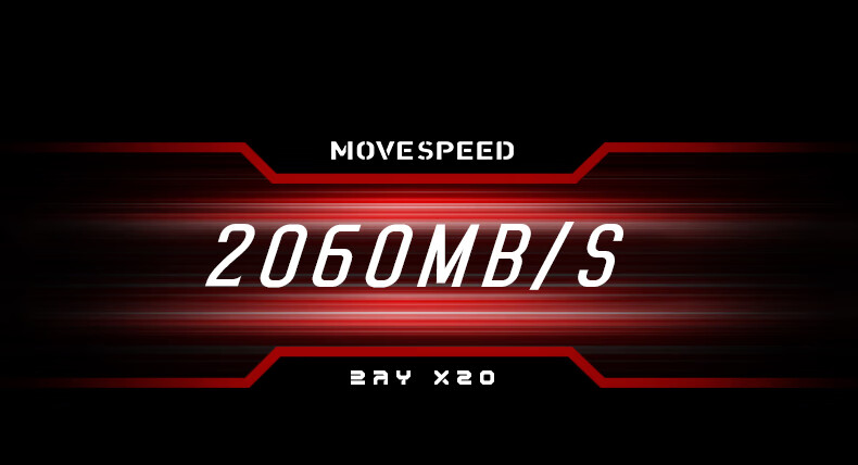 MOVE SPEED 2TB Portable Solid State Drive (PSSD), SSD External Hard Drive, High-Speed Particles Directly Connected to Phone, Read Speed up to 2000MB/S, External Gaming Large Capacity 6