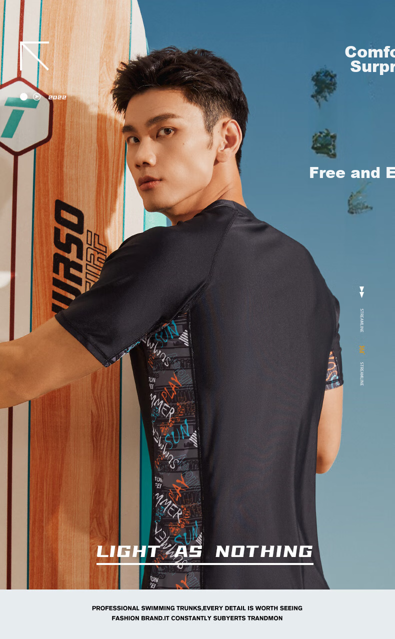 361° Men's And Teenagers' Swimwear Set, 2026 New Style Two-Piece Top, Adult Swimsuit, Hot Spring Bathing Suit 9