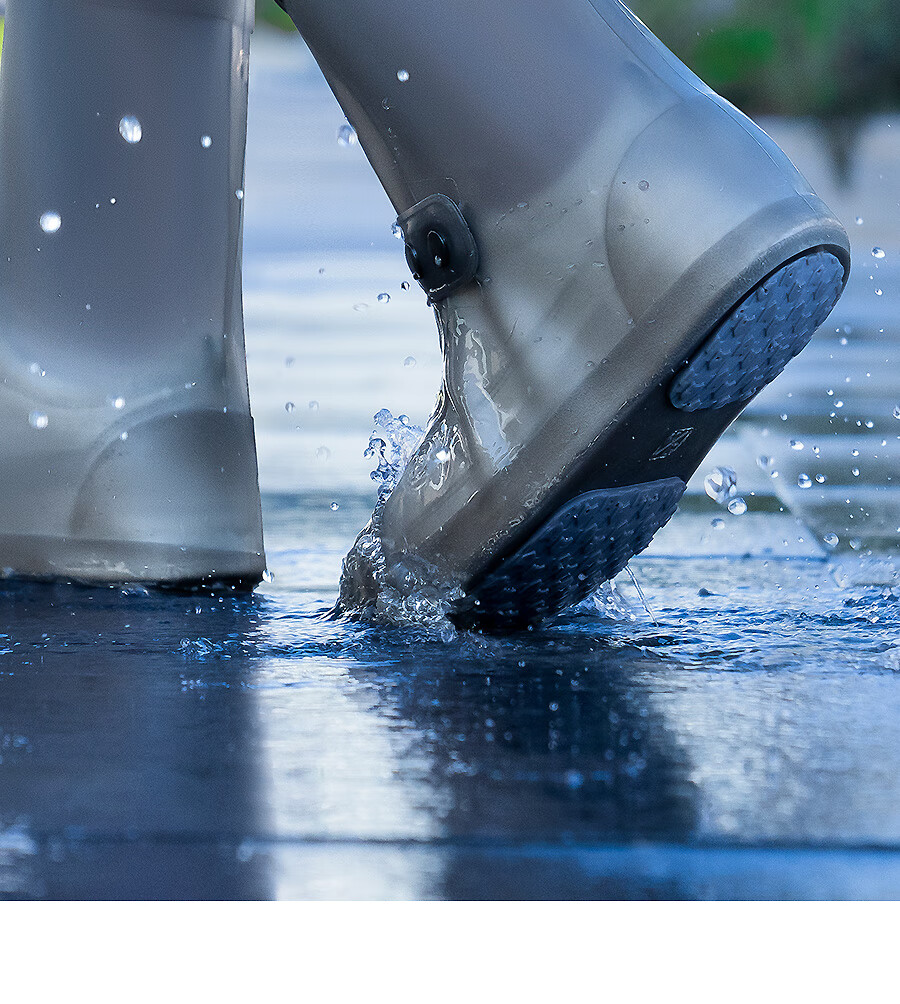 BWNK Waterproof Shoe Covers for Adults, Thickened Non-Slip Wear-Resistant Silicone-Like Rain Boots, Brown, Size L 9