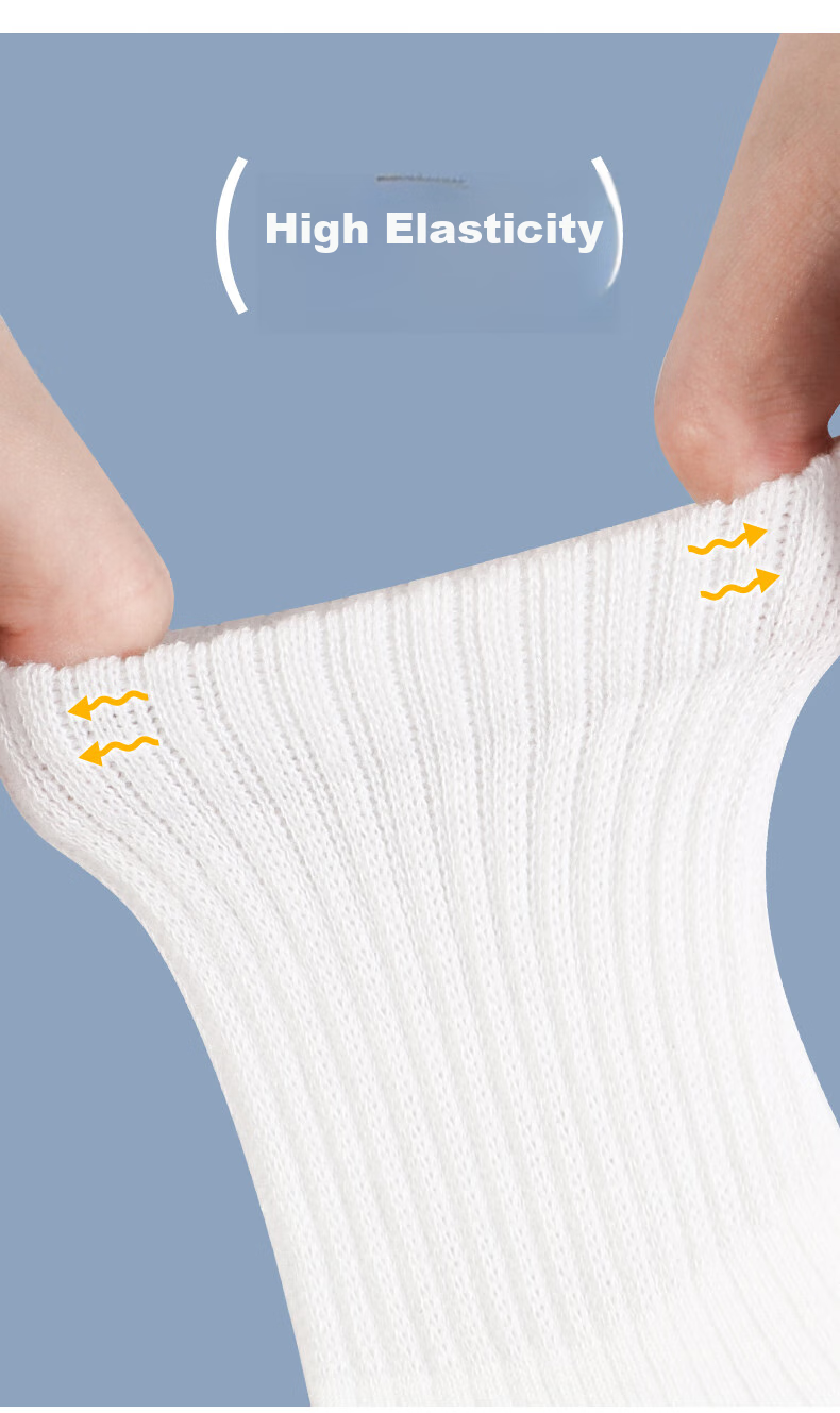 Disney Children's Socks, Student White Socks, Campus Summer Thin Cotton Socks, Boys And Girls White Sports Socks 6