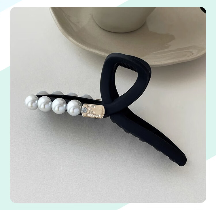 CHIMERA Back of Head Hair Claw Clip, Round Bead Frosted Hair Clip, Bun Shark Clip, Hair Accessory, Hairpin, Birthday Gift for Wome 10