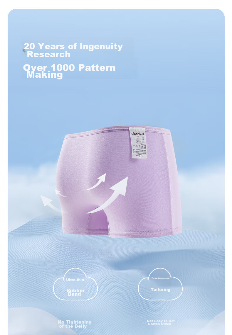 BALABALA Girls' Cotton Boxer Briefs, Children's Shorts, Big Kids' Comfortable Underwear, Baby Three-Pack, 208924170036 8