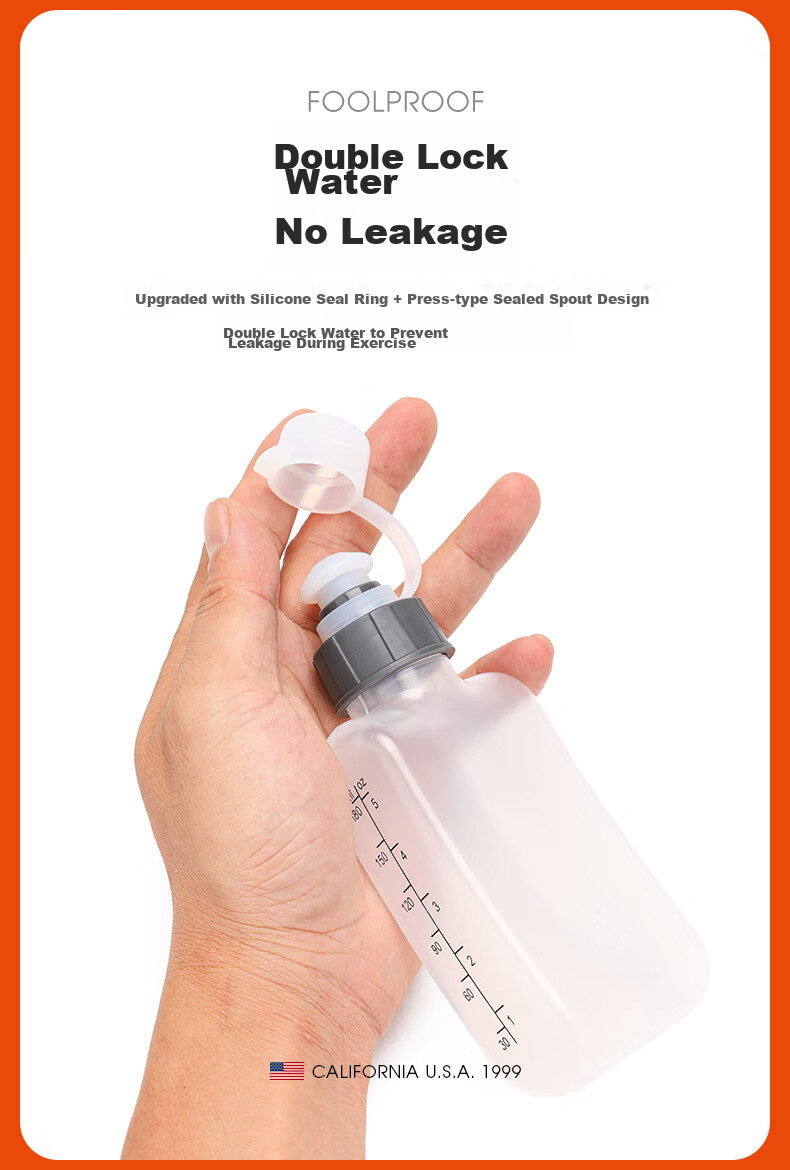 TFO Fifth Generation Outdoor Water Bottle, Multifunctional Cup for Cycling, Water Bottle 9502412, White, 190ML 5