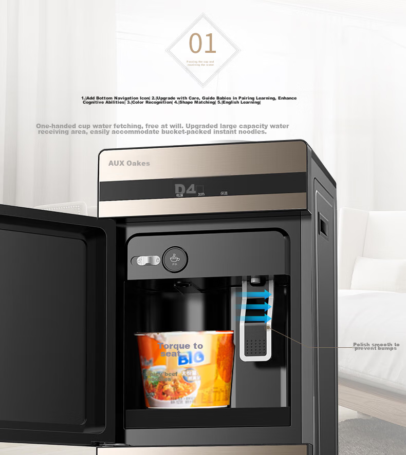 AUX Water Dispenser for Milk Preparation, Home And Office Use, Double-Door Cabinet-Style Hot And Cold Water Dispenser YR-5 3