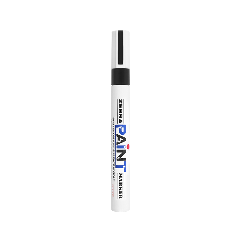 ZEBRA Paint Marker, Oil-Based Permanent Marker, Large Logistics Pen Signature Pen/Marker, PAINT-MOP, Black, Single Pack