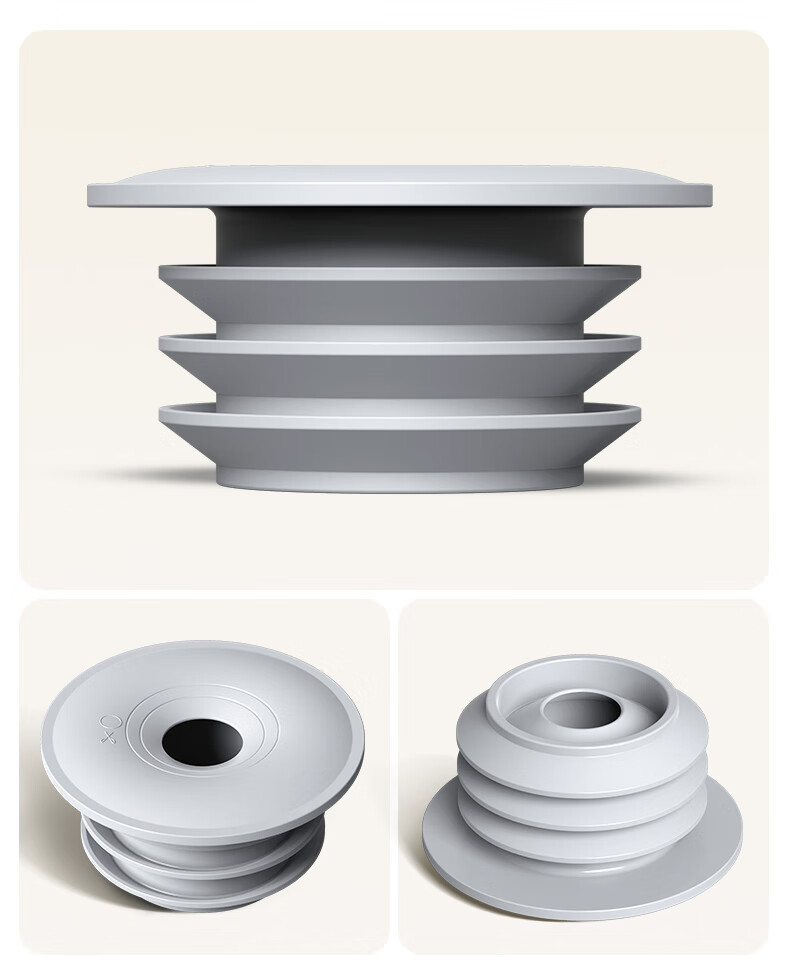 Haili Kitchen Drain Anti-Odor Device, Sealing Cover for Floor Drain, Wall Drainage Pipe, Odor-Proof Seal Ring, Anti-Spill Water Stopper 11