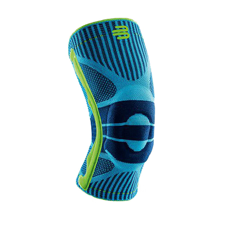 BAUERFEIND Sports Knee Brace, Summer Basketball Running Meniscus Knee Support Pad, Blue XXL Single Piece