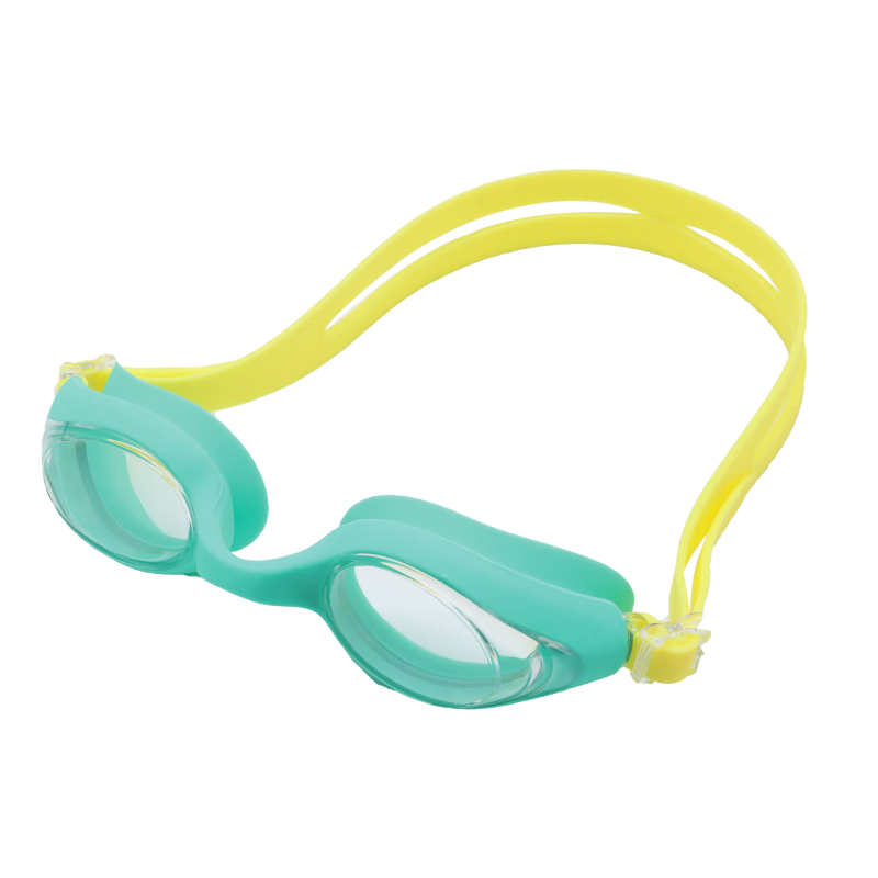 COCOLIC Children's Swimming Goggles, Soft And Comfortable, Waterproof, Anti-Fog, HD Clear, Suitable for Ages 7-12, CO-4100 Lemon Tree
