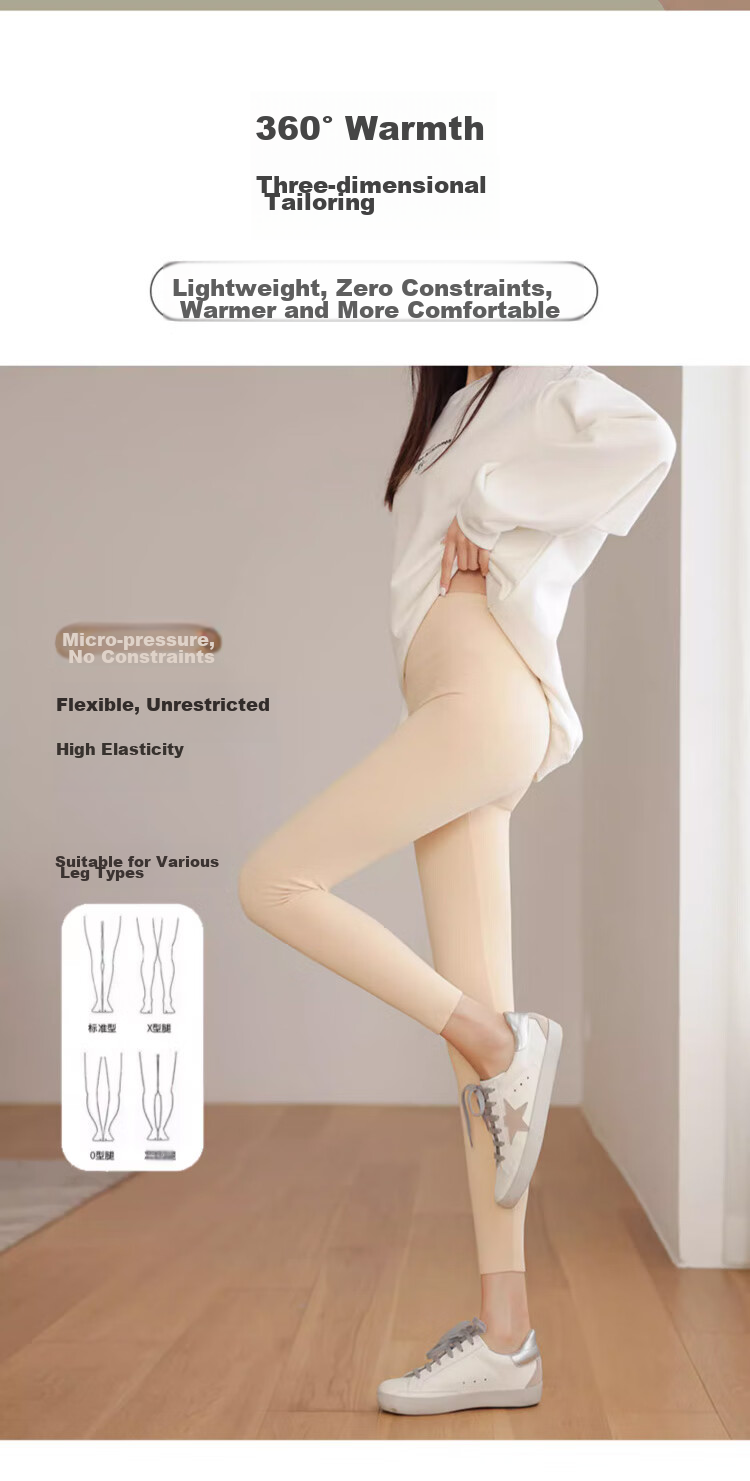 LangSha Women's Thermal Underwear, Autumn And Winter 7A Antibacterial Warm Pants, Soft And Wearable Outside, Cationic Base Layer Pants, Women's Thermal Underwear 4