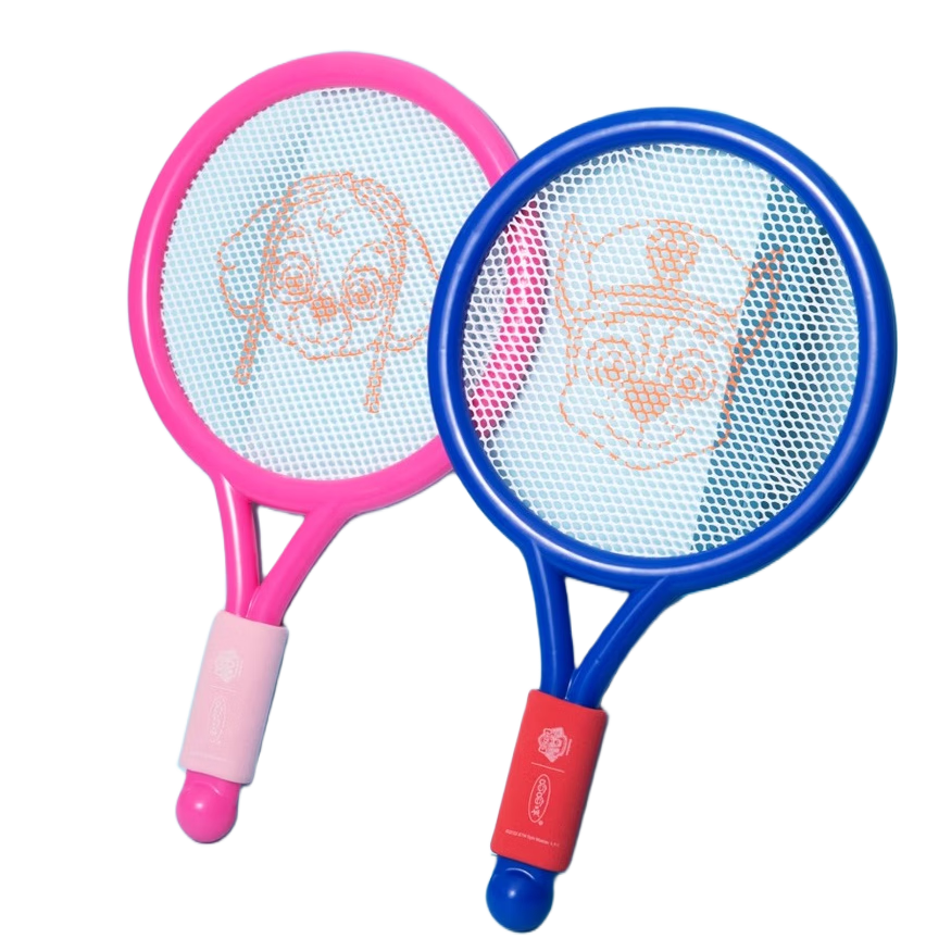 Hahaqiu Paw Patrol Children's Toy Badminton Racket Tennis Racket Parent-Child Sports Set for Ages 2-6 Elementary School Students, Birthday And Holiday Gift