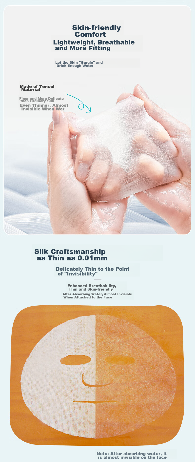 Qianxiancao Compressed Face Mask Paper, Wet Compress Cotton Pad for Facial Use, Disposable Paper Mask for Water Therapy, Hydrating And Moisturizing, Ultra-Thin, 50 Pieces * 2 Jars 2