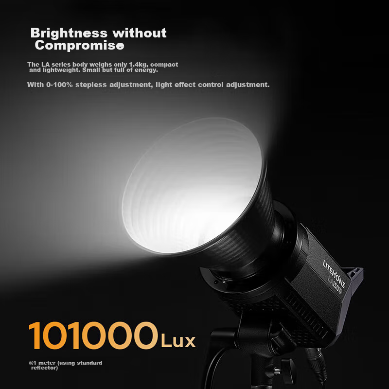 Godox LA150D LED Fill Light, Studio Photography Light, Portable Continuous Light for Live Streaming, Video Recording, Outdoor Use [Official Standard Configuration]