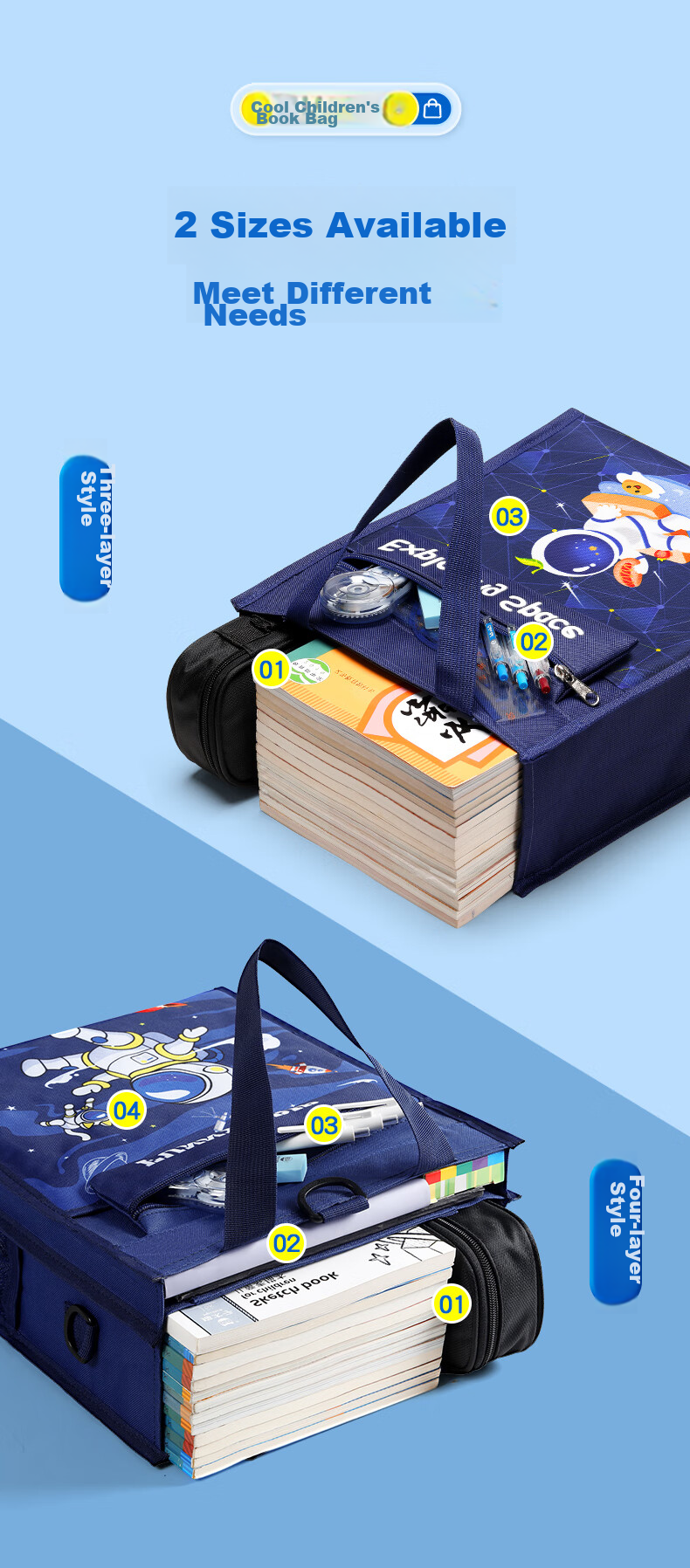 Maotaizi Transparent Mesh Tutoring Bag, Thickened Handbag with Large Capacity for Homework And Documents, Flip-Top Design, Specially for Middle School Students' Exams, Winter Vacation Tutoring Storage Bag, Subject-Specific Tutoring Pouch 11