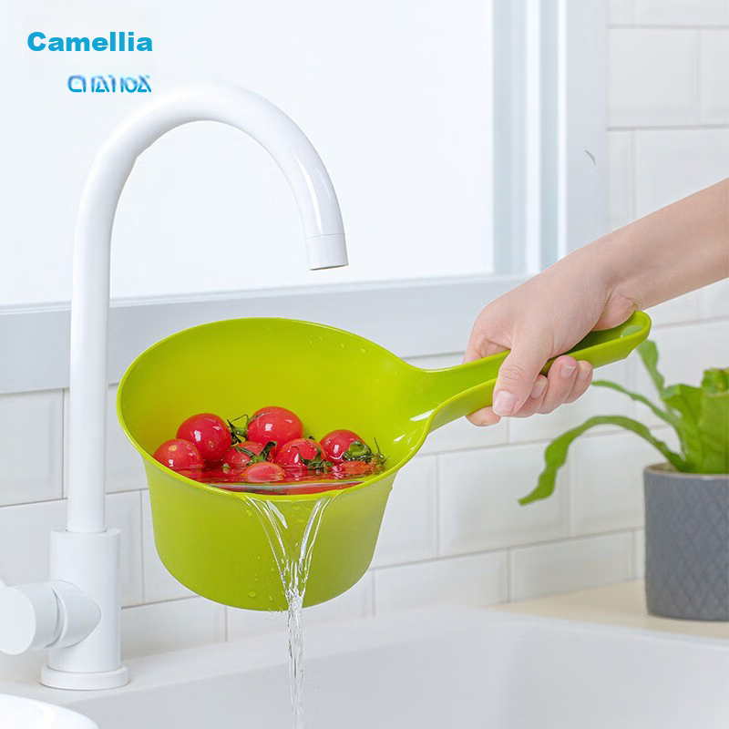 CHAHUA Water Ladle, Thickened Food-Grade Plastic Deep Long Handle, Water Scoop, Baby Hair Washing Water Dipper