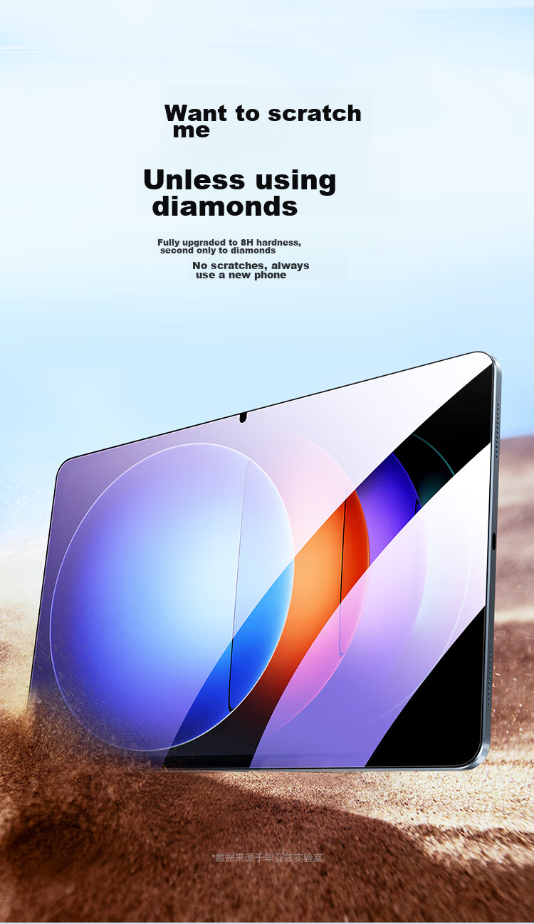 BIAZE Anti-Blue Light Tempered Glass Screen Protector for Xiaomi Pad 7S Pro/6S Pro/9Pro, Compatible with 12.4/12.5 Inch Xiaomi Tablets, PM224-Blue Light 3