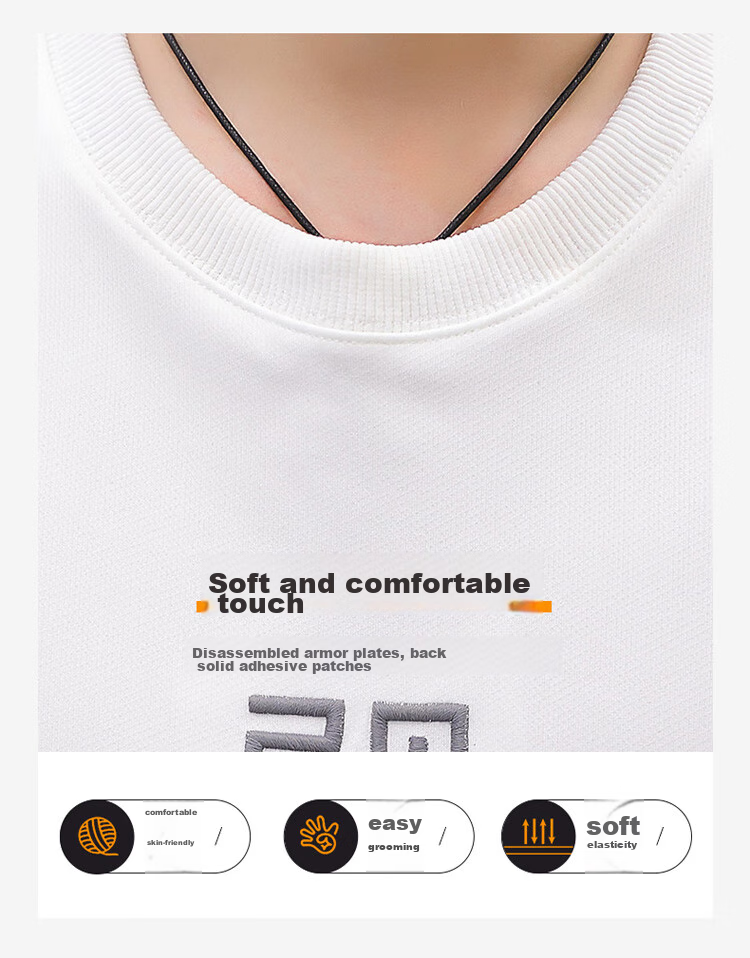 PLAYBOY Sweatshirt, Men's Spring Jacket, Trendy Round Neck Long-Sleeve T-Shirt, Casual Loose Top for Me 6