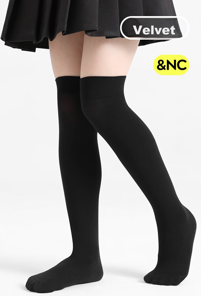 Barbie Children's Mid-Calf Socks, Girls' Thin White Socks for Spring And Autumn, Boys' Black Over-Knee High Socks 1