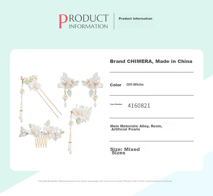 CHIMERA 5-Piece Classical Chinese Style Hair Accessories for Women, High-End Hairpins, Step-Shake Hair Combs, Hair Forks, And Crowns, Mid-Autumn Festival Gift 2