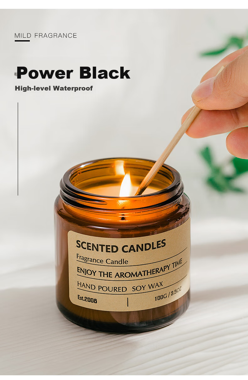 SHUJUHOME Aromatherapy Candle Romantic Fragrance Candle Holder Confession Candle for Home Use Smokeless Cup Wax Birthday Gift for Women 100g 3