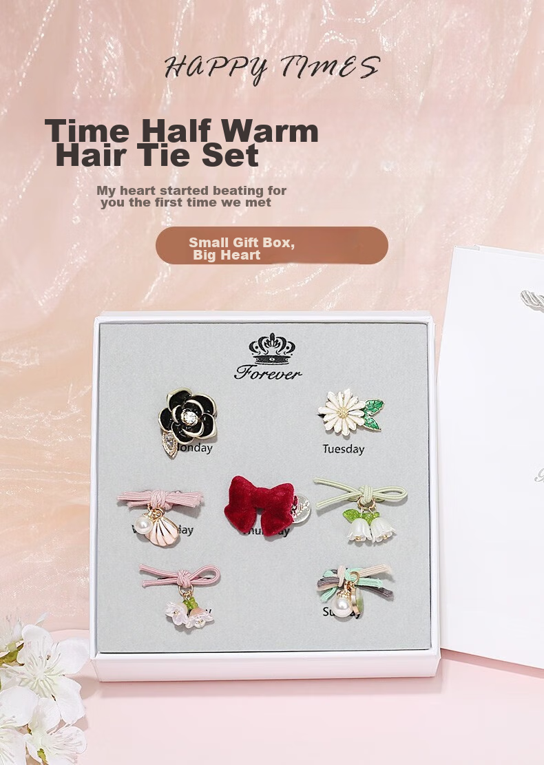 Gunai Weekly Hair Ties, Ponytail Holders, Hair Bands, Headbands, Hair Accessories Set, Birthday Gift for Girlfriend 1