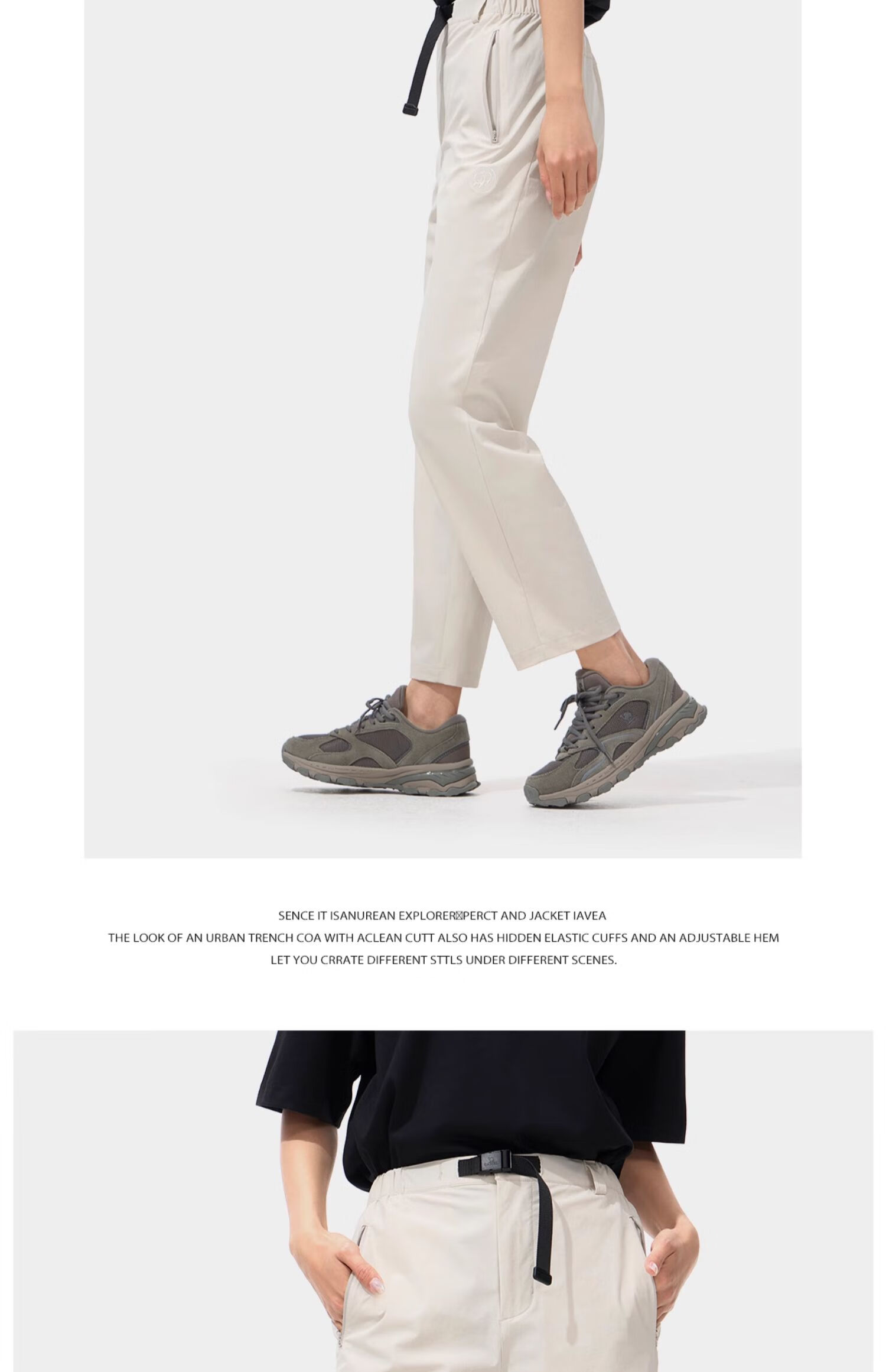 CAMEL Women's Quick-Dry Long Pants, Spring And Summer Outdoor Cool-Feeling Comfortable Breathable Casual Pants [Panda Collaboration] A24BA68181 17
