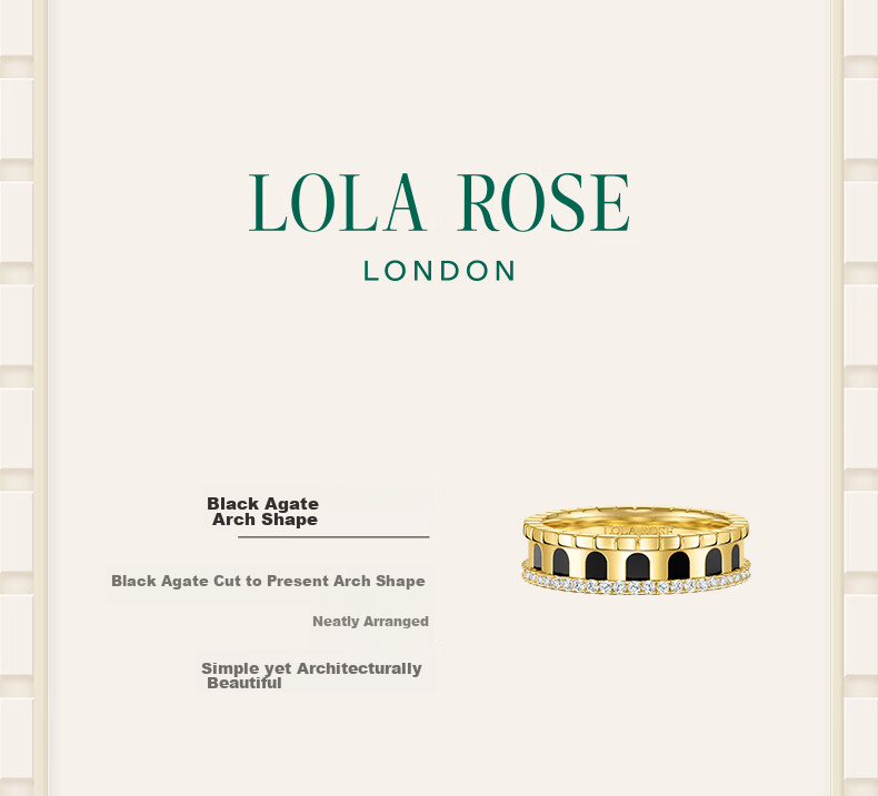 LOLA ROSE Arch Gate Series Rings for Women, Couples Birthday Gift for Girlfriend, Wife, Or Best Friend 8