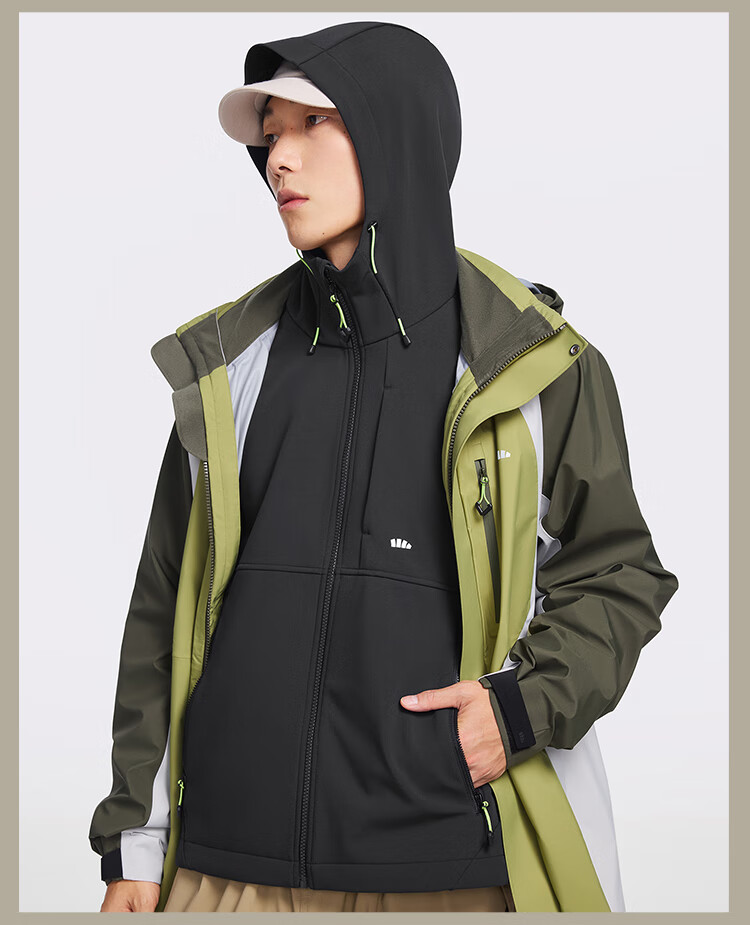 Beneunder Men's Jacket, Autumn And Winter Style, Soft Shell Jacket, High Elasticity, Warm Outerwear, Outdoor ST88324, Pine Nut Brown, XL 19