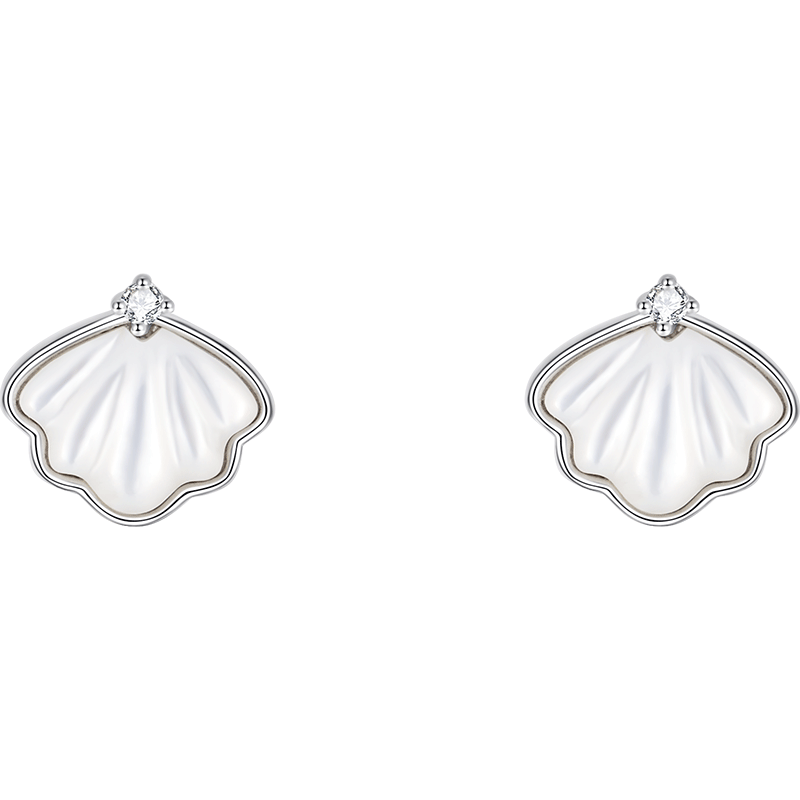 GLTEN Swarovski Zirconia Bead Stud Earrings for Women, 2026 New Light Luxury Mid-Autumn Festival Birthday Gift for Girlfriend