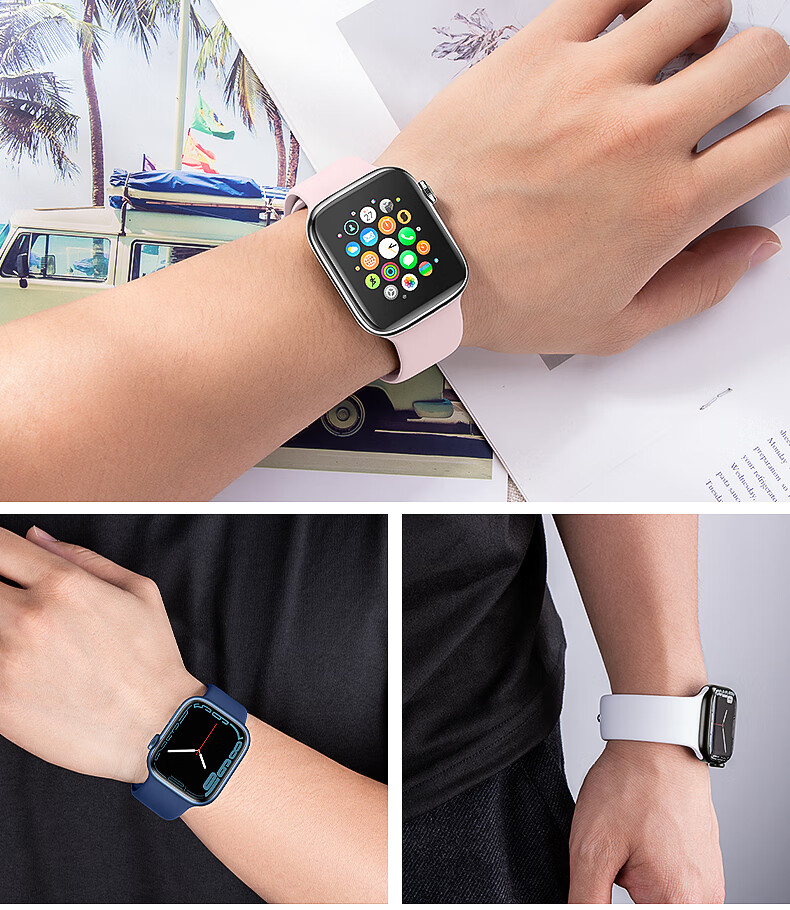 BHO [Over 1 Million Sold Online] Compatible with Apple Watch Band, Suitable for Apple Watch S12 Sports Band, IWatch S11/10/9/ultra4/se Silicone Strap 10