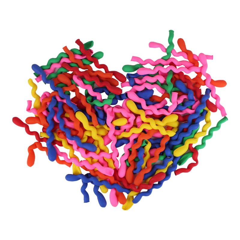 Jidukongjian Balloon Streamers, 100 Pieces, Birthday Scene Decoration, Graduation Photo Props, Children's Toy Gift, Magic Balloons