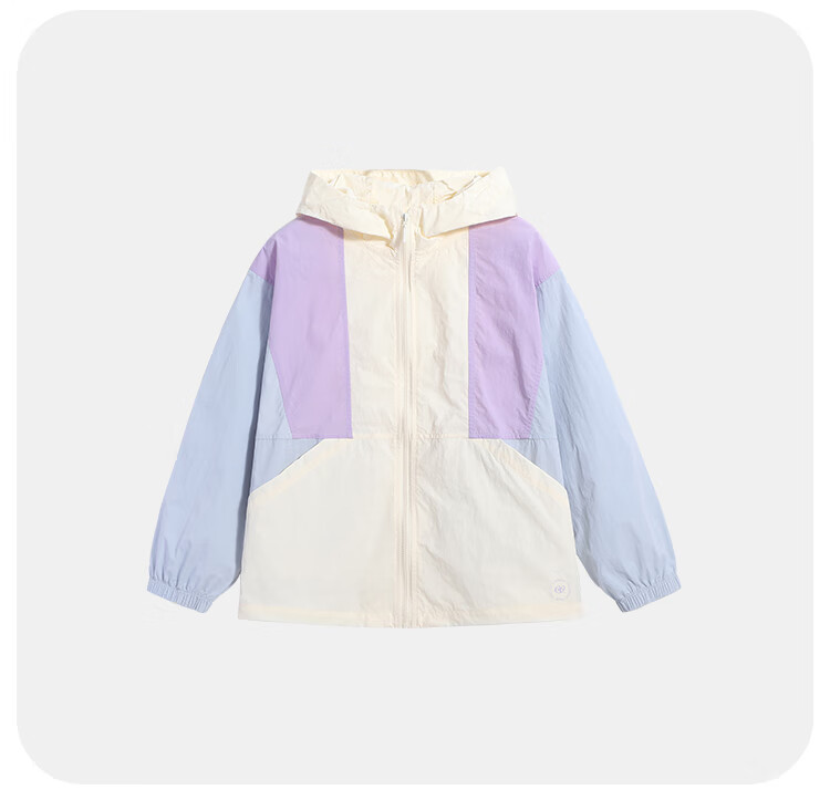 QQ DUCK Children's Clothing Girls' Sun Protection Jacket Kids' Summer Thin Coat Sunshade Youth Clothing Three Colors Off-White; 130 32