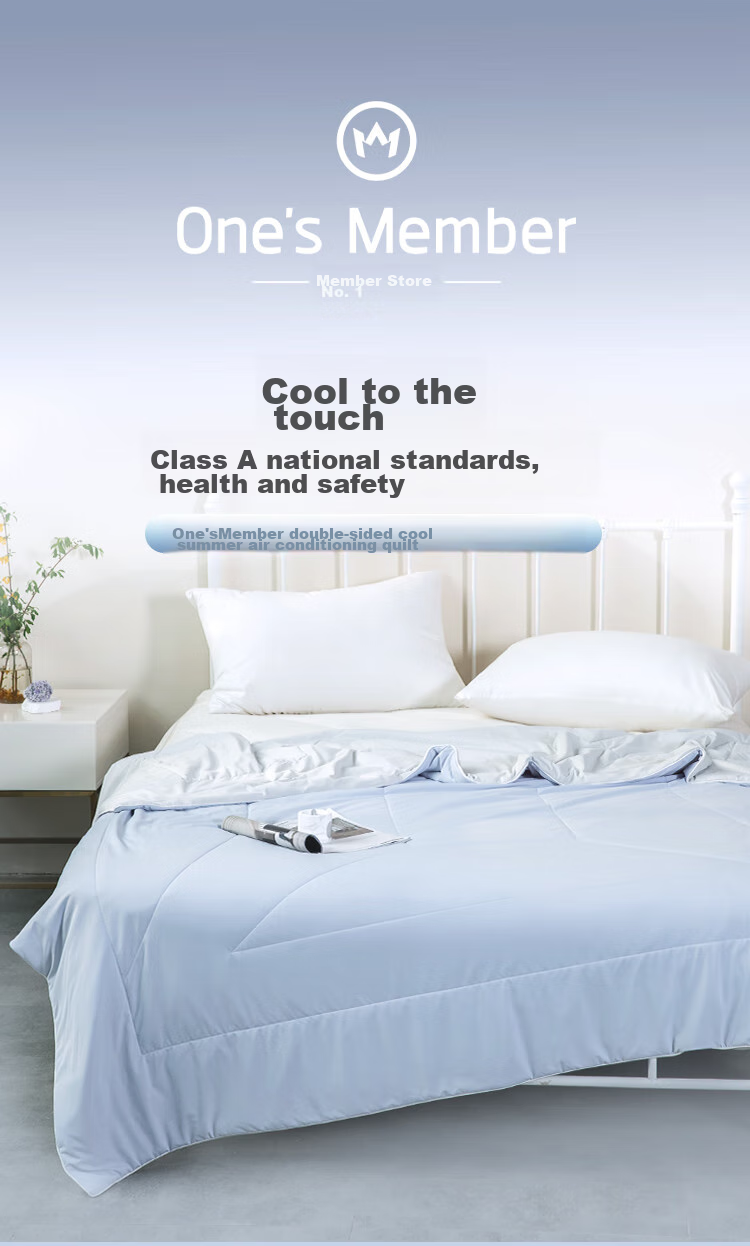 One's Member Double-Sided Cooling Quilt for Spring, Autumn And Summer, Children's Air Conditioning Quilt, Baby Blanket, Machine Washable, Light Mist Pink, 120*150cm 1