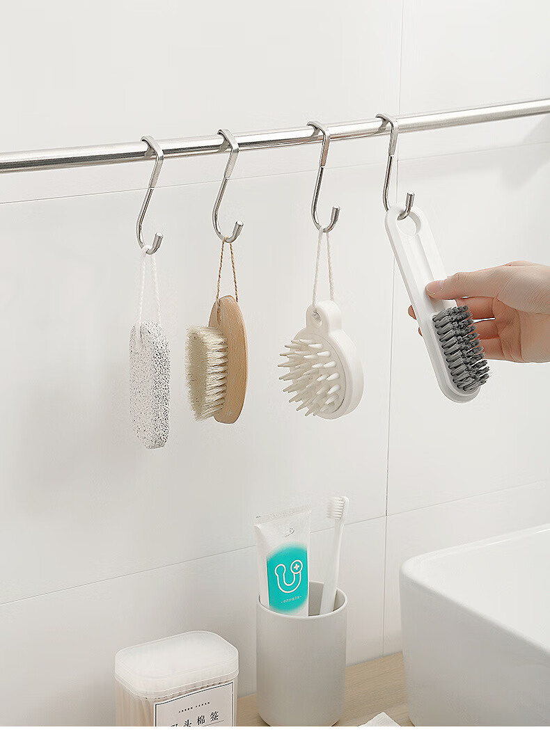 Meijia Life Dormitory Wave-Shaped Hanging Hook Student Bunk Bedside No-Installation Clothes Hook Rack Organizer 10
