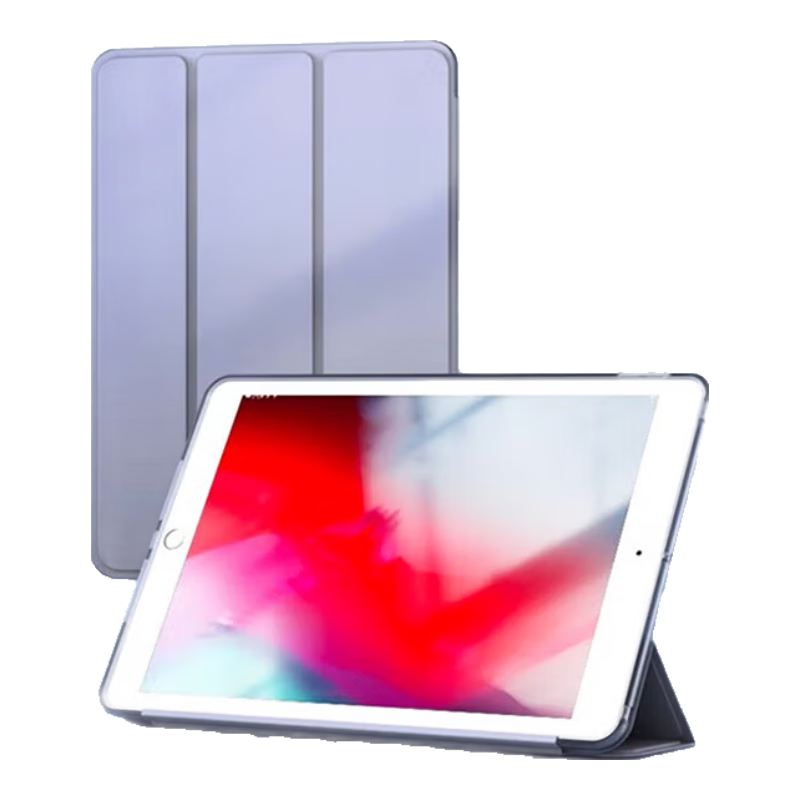 JD Original Apple IPad 2018 Protective Case, 9.7-Inch 2017 Tablet Case, IPad 5/6 Sleep Cover, A1822/A1893 Shockproof Slim Case, Lavender Gray