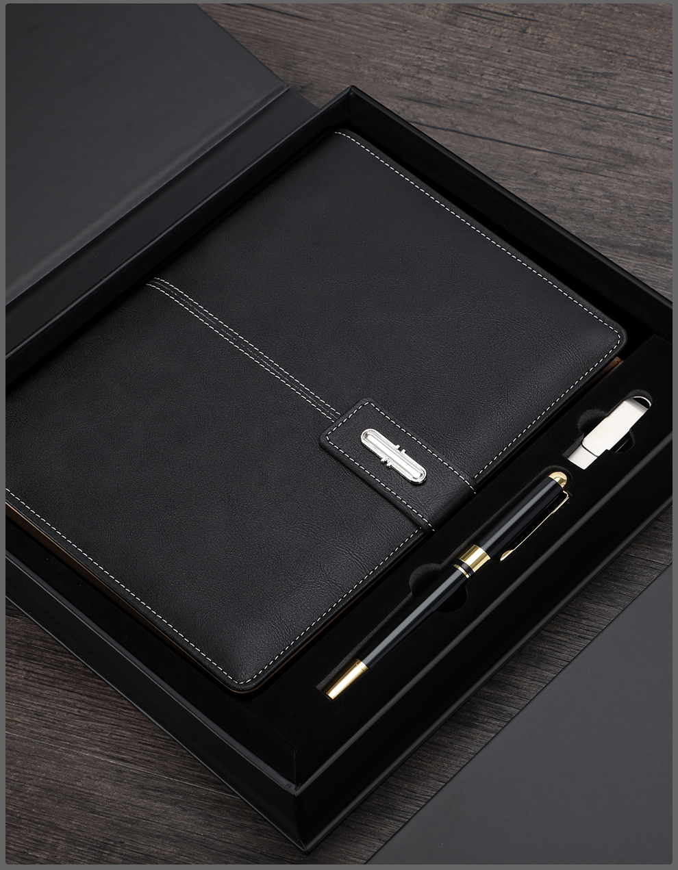 Jiaranheng Teacher's Day Gift Loose-Leaf Notebook Business Notebook Gift Box Set High-End Simple A5 Journal Corporate Meeting Gift for Male And Female Teachers Souvenir Customizable Red 15