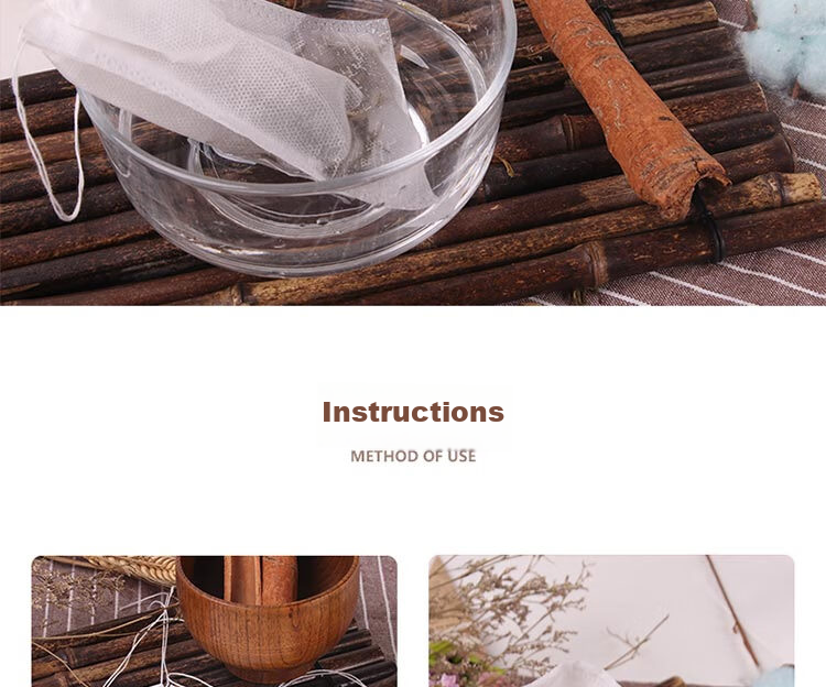 BJ Tea Bag, Herbal Medicine Infusion Gauze Bag, Non-Woven Fabric Herbal Medicine Dispensing Filter Bag, Marinade Seasoning Packet, Filtering Decoction Bag 14