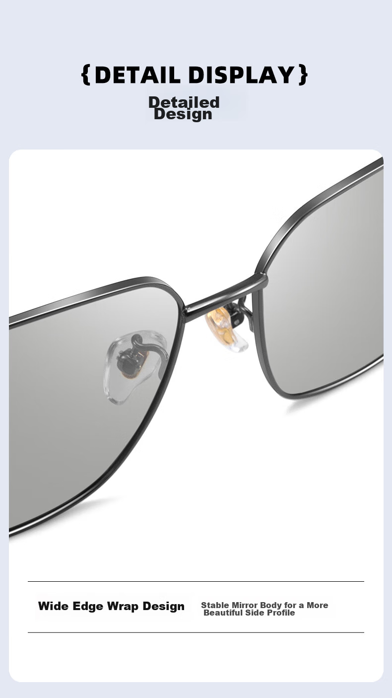 CAPONI Photochromic Polarized Sunglasses for Men, Driving Glasses, Day And Night Use, UV Protection, Sun Protection, Fashionable 7