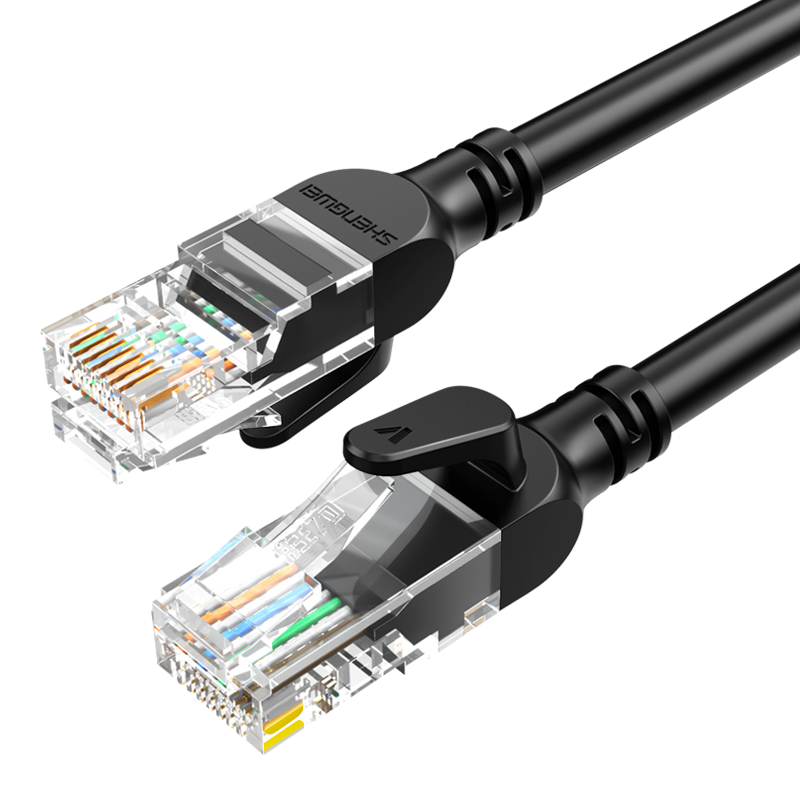 Shengwei Cat5e Ethernet Cable, 100Mbps Flame-Retardant Network Connection Cable, Cat5e Patch Cord, Computer Broadband Connection Cable, 3 Meters, WLC1003G