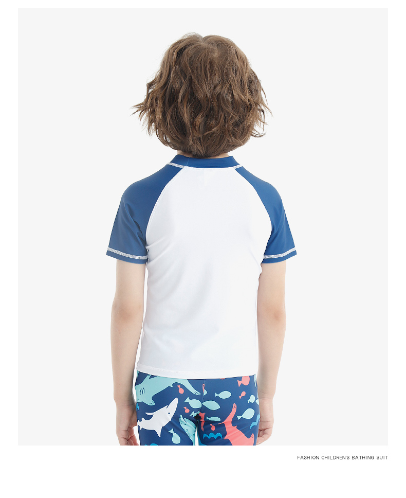 PEAK Children's Swimwear, Boys' Two-Piece Swimsuit, for Small to Large Kids, Cute Hot Spring Swim Trunks, Kids' Swimming Costume Set, Size 100 7